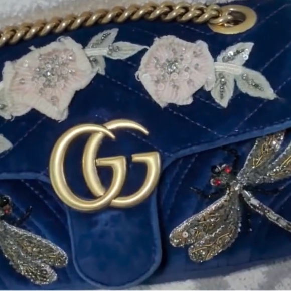 ‼️ not for sale 🛑 Gucci GG Marmont Flap Bag embellished - Picture 4 of 5